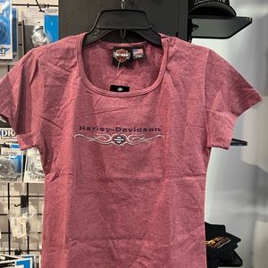 Harley Davidson Ladies S/S Thermal Dk Grey Sz Sm